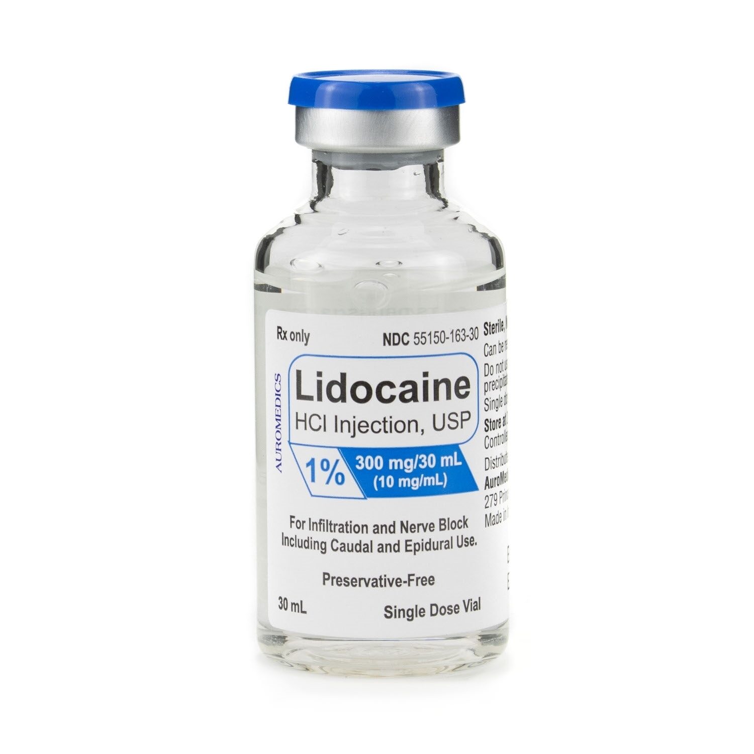 Lidocaine 1 HCL, No Preservatives, 10mg/mL, SDV, 30mL/Vial McGuff