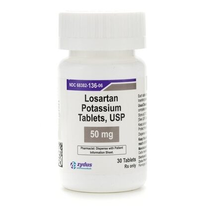 Losartan 50mg Tablets 30/Bottle