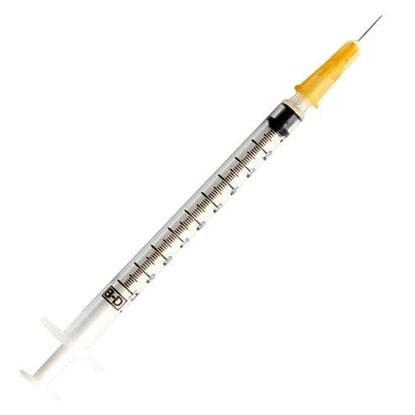 BD PrecisionGlide™ 1 mL Tuberculin Syringe w/ Det Needle w/o Safety –  Medsitis