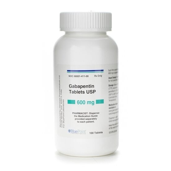 Gabapentin  600mg  Tablets  100Bottle