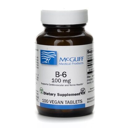 Vitamin B-6 100 mg Tablets, 100 Count
