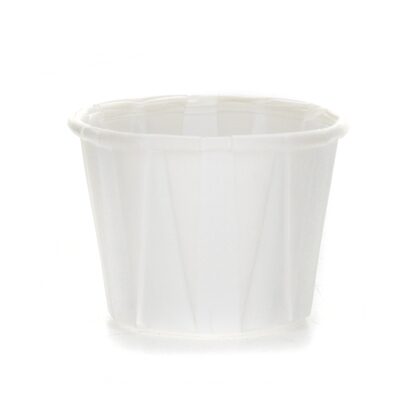 Cups, Portion 3/4 ounce, White Paper, 250/Pack
