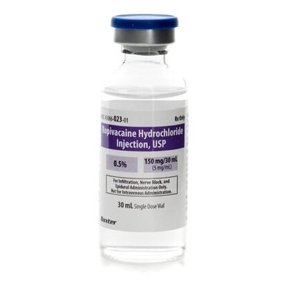 Ropivacaine HCL, 0.5% (5mg/mL), SDV 30mL/Vial