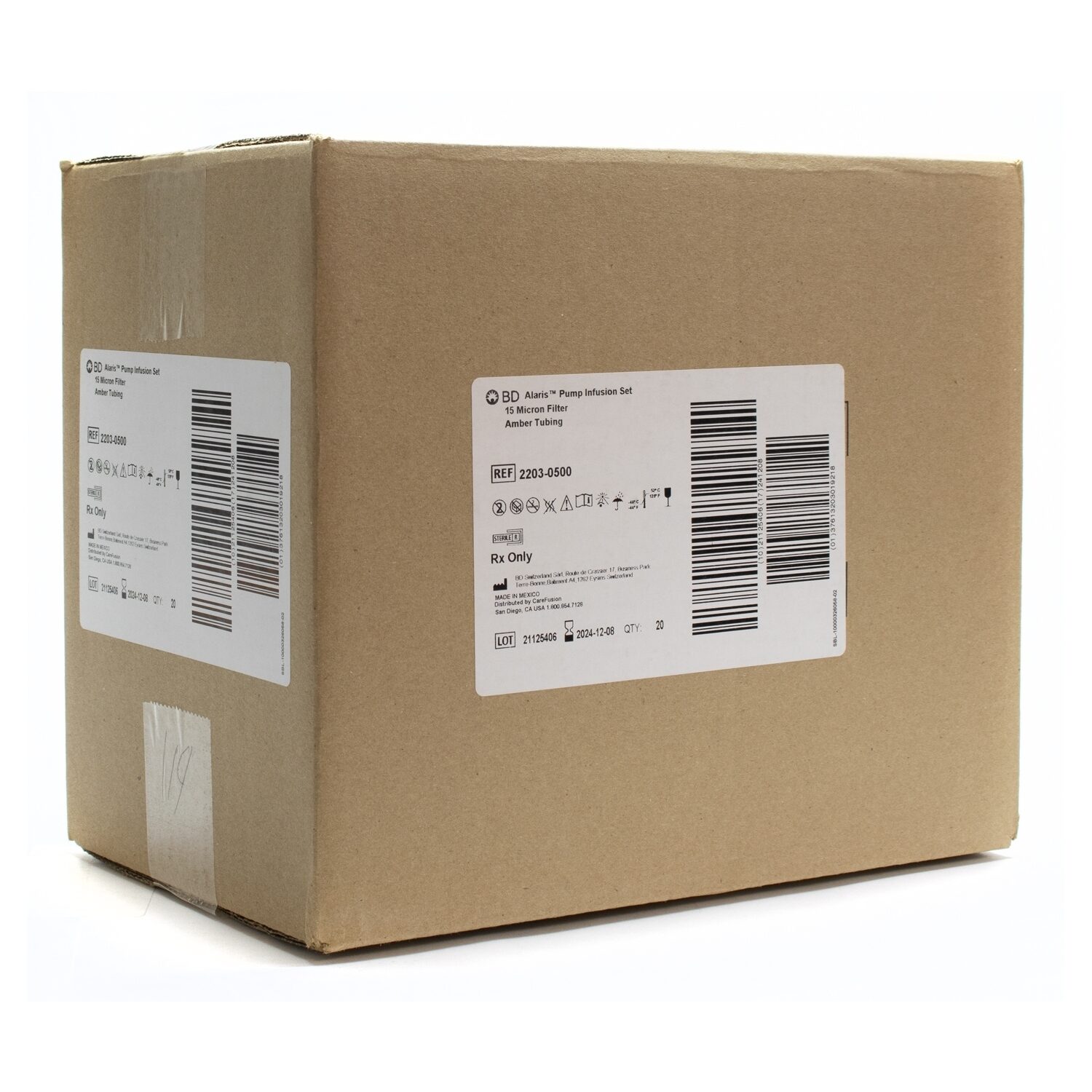 IV Administration Set, 15 Micron Filter, Spin LuerLock, Amber Tubing, Latexfree, DEHPfree