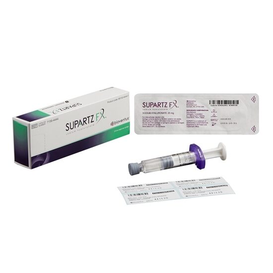 Supartz FX Hyaluronate Sodium 10mgmL 25mL Preservativefree Syringe