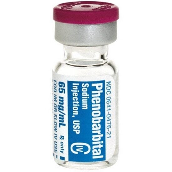 Phenobarbital CIV 65mgmL SDV 1mL 25 VialsTray