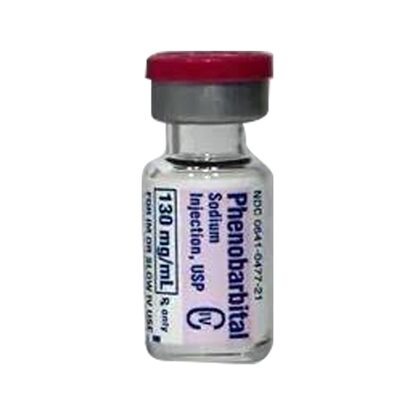 Phenobarbital [C-IV], 130mg/mL, SDV, 1mL, 25 Vials/Tray