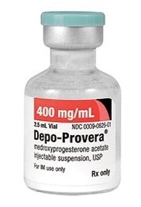 Depo-Provera® (Medroxyprogesterone Acetate), 400mg/mL, MDV, 2.5mL Vial