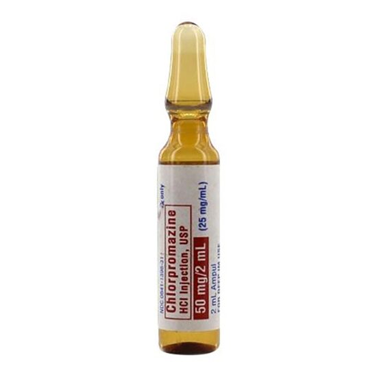 Chlorpromazine HCl 25mgmL 2mL 25 AmpulesTray
