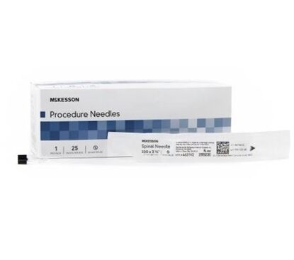 Reli® Spinal Needles Quincke Style 22G x 3.5", 25/Box
