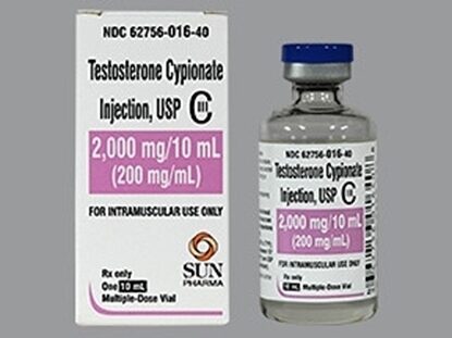 Testosterone Cypionate, [C-III] 200mg/mL, MDV, 10mL Vial