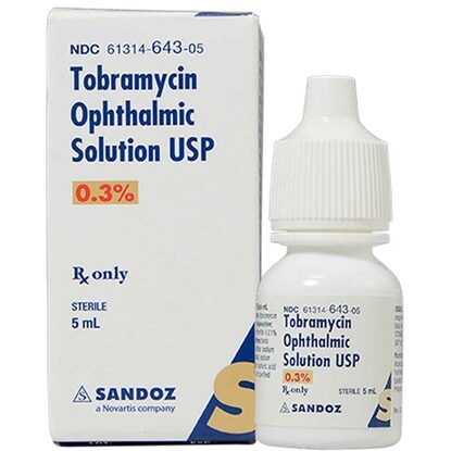 Tobramycin (Ak-Tob®)  0.3%, Ophthalmic Drops, 5mL Bottle