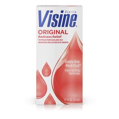 Visine Original Redness Relief Eye Drops 15 mL, Each