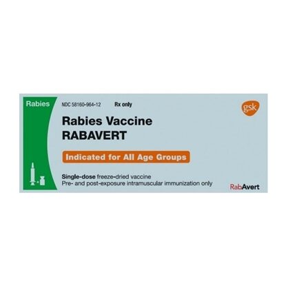 RabAvert Rabies Vaccine 2.5 Unit, Single Dose Vial 1 mL, Each