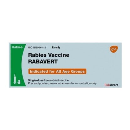 RabAvert® Rabies Vaccine, PCEC, IM, 2.5 Unit, SDV Kit