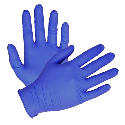 Gloves, Nitrile Synthetic P/F, Periwinkle, Blue, XSmall  200/box