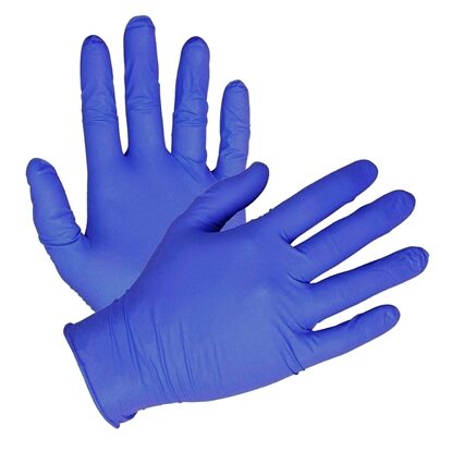 Gloves, Nitrile Synthetic P/F, Periwinkle, Blue, Large  200/box