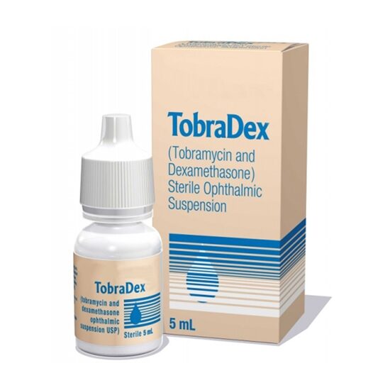 Tobradex Ophthalmic Drops 5mL Bottle
