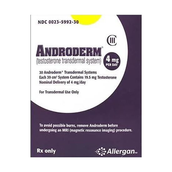Androderm CIII 4mg Testosterone Patch 30Box
