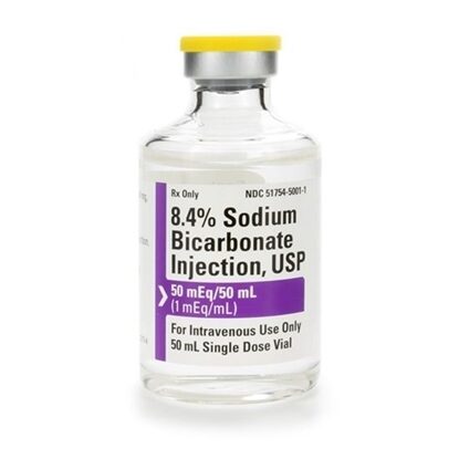 Sodium Bicarbonate 8.4%, 50mEq/vial, SDV, 50mL Vial