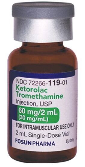 Ketorolac Tromethamine IM 30mgmL SDV 2mL Vial 25 VialsTray