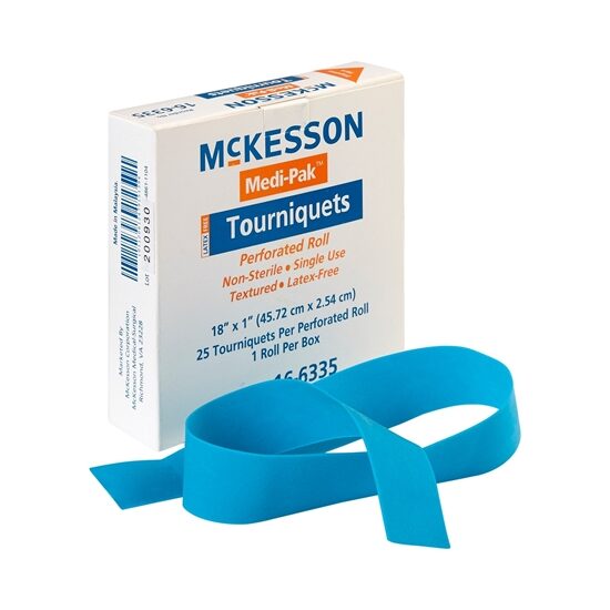 Tourniquet McKesson Strap 18 Inch Rolled and Banded 25box