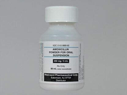 Amoxicillin Powder, 250mg/5mL, Suspension, 80mL Bottle