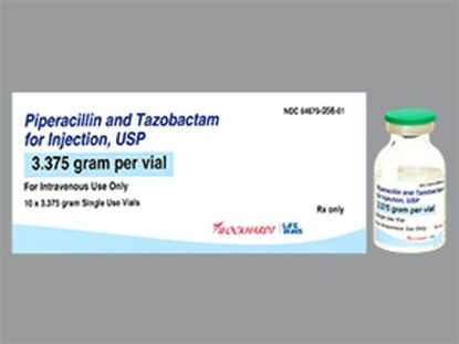 Piperacillin and Tazobactam Powder for Injection, 3.375grams/vial, 10vials/Tray