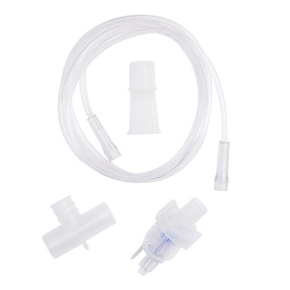 Handheld Nebulizer Kit w/ Medication Cup, Mouthpiece, 7" Tubing