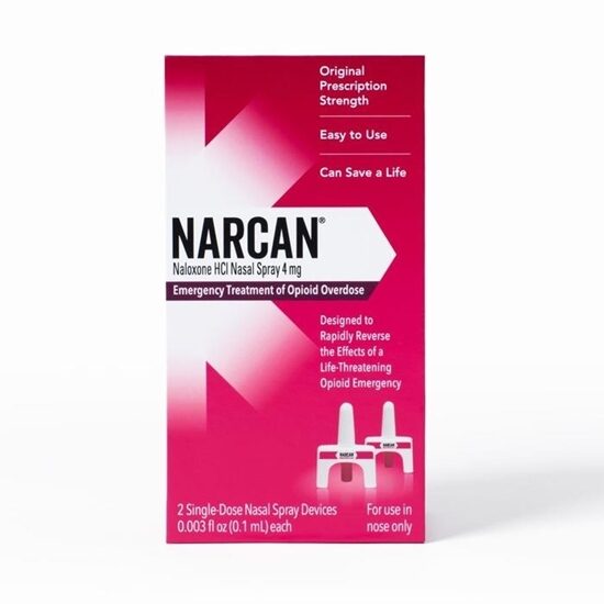 NARCAN Nasal Spray 4mg 01mL 2Box