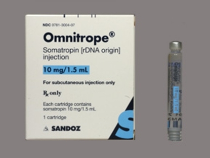 Omnitrope HGH Multiple Dose Refill Cartridge, 10mg/1.5mL Each