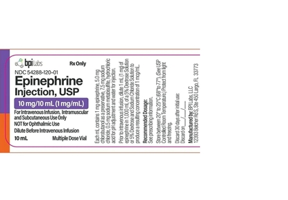 Epinephrine, 1:1,000, 1mg/ml, MDV, 10mL