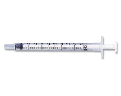 BD® Tuberculin Syringe with Luer Slip Tip 1 cc, 200/Box