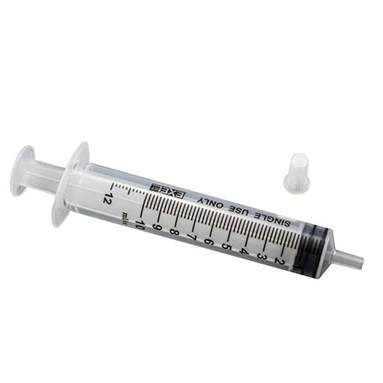 10cc12cc Syringe LuerSlip No Needle wcap Exel Sterile 100Box 8 boxesCase