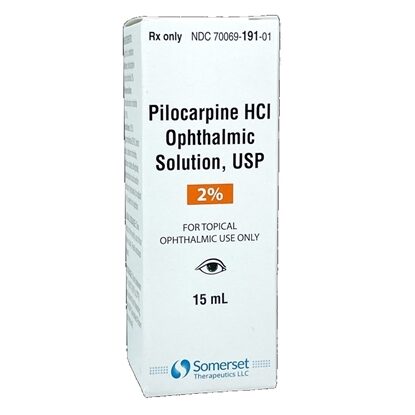 Pilocarpine HCl 2% Ophthalmic Solution 15 mL, Each