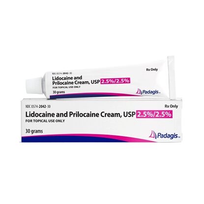 Lidocaine and Prilocaine 2.5% Cream 30 g, Each