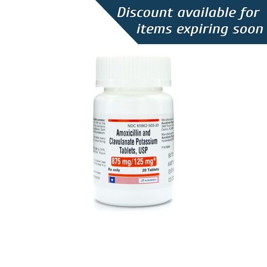 Amoxicillin and Clavulanate Potassium 875125 mg Tablets 14 Count