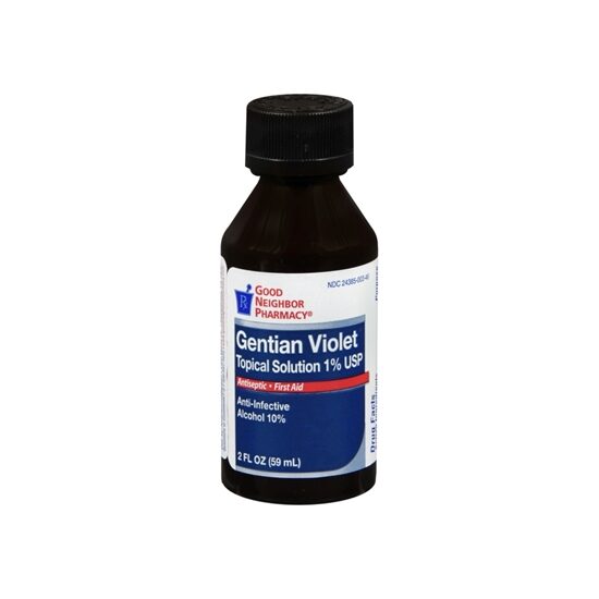 Gentian Violet Solution 1 2oz Bottle Each