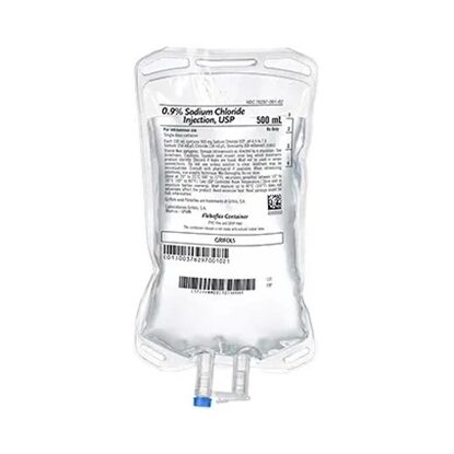0.9% Sodium Chloride IV Solution Injection, 500 mL Fleboflex® Bag, Latex/PVC/DEHP-free, 20/Case