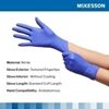 Exam Glove McKesson Confiderm 30 Medium NonSterile Nitrile Standard Cuff Length Textured Fingertips Blue 100 box