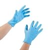 Exam Glove McKesson Confiderm 38 Medium NonSterile Nitrile Standard Cuff Length Textured Fingertips Blue Not Rated