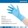 Exam Glove McKesson Confiderm 38 Large NonSterile Nitrile Standard Cuff Length Textured Fingertips Blue Not Rated