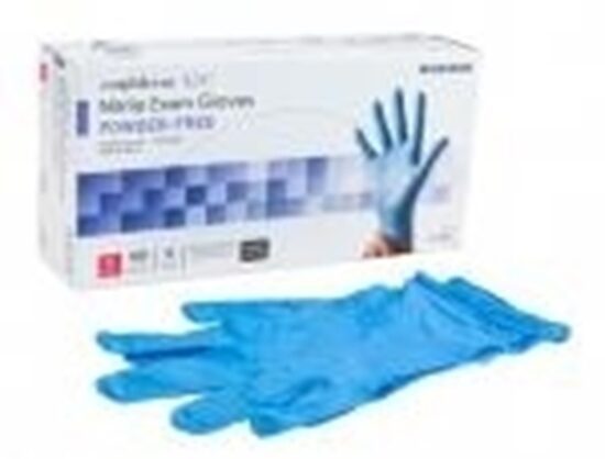 Confiderm® 4.5C Small Exam Glove NonSterile Nitrile Standard Cuff Length Textured Fingertips Blue Chemo Tested, 100/Box