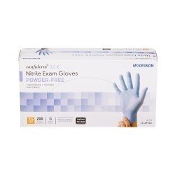 Confiderm® 3.5C Exam Glove Blue Chemo Tested, 100/Box | McGuff