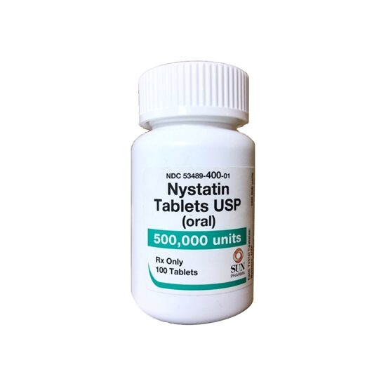 Nystatin 500000 Units Tablets 100 Count