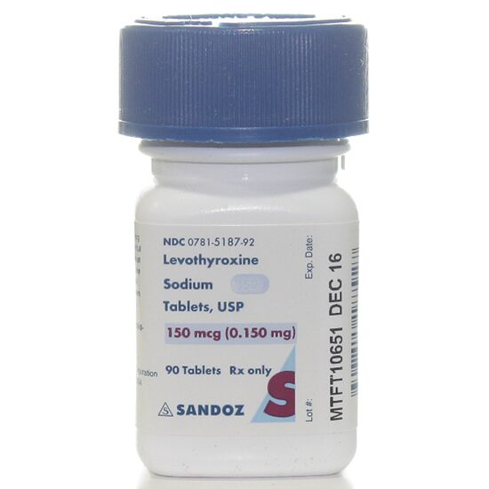Levothyroxine Sodium  150mcg  Tablets  90btl