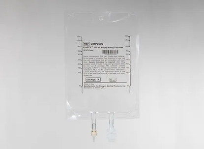 EcoFLX Empty IV Container 500 mL Bag, Sterile, PVC-free, 2-PVC ports, 120/Case
