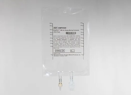 EcoFLX Empty IV Container 500 mL Bag Sterile PVCfree 2PVC ports 120Case