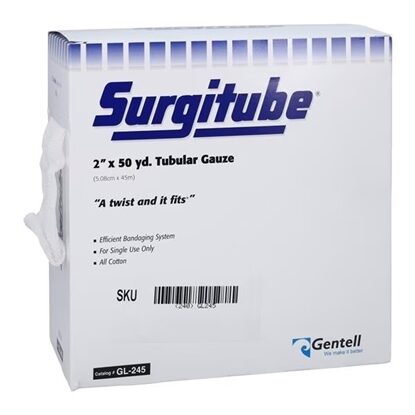 Gauze, Bandage Tubular, Head/Shoulders/Breasts/Legs, Size 5P 2", White, Latex Free, Surgitube®, 50 yard/Box