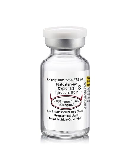Testosterone Cypionate Injection 200 mgmL Multiple Dose Vial 10 mL Each